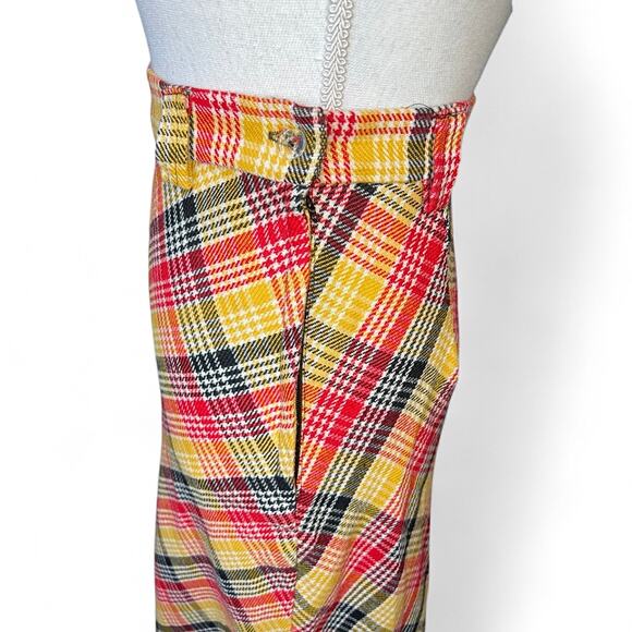 Tattoo of California vintage 70’s plaid maxi skirt fall retro high waisted - Picture 7 of 9